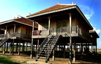 maison sur Pilotis au Cambodge
